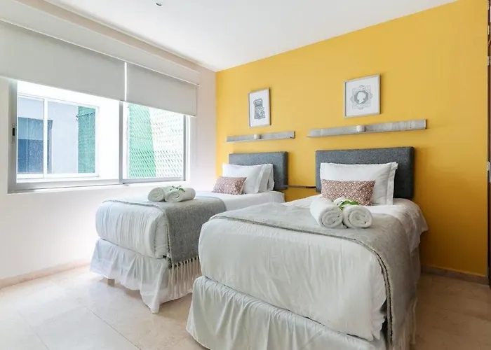 Urban Classic Cdmx 2bd 4pax// Céntrico Con Balcón Apartamento